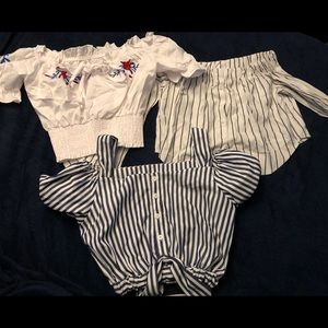 NWOT Junior Crop Tops